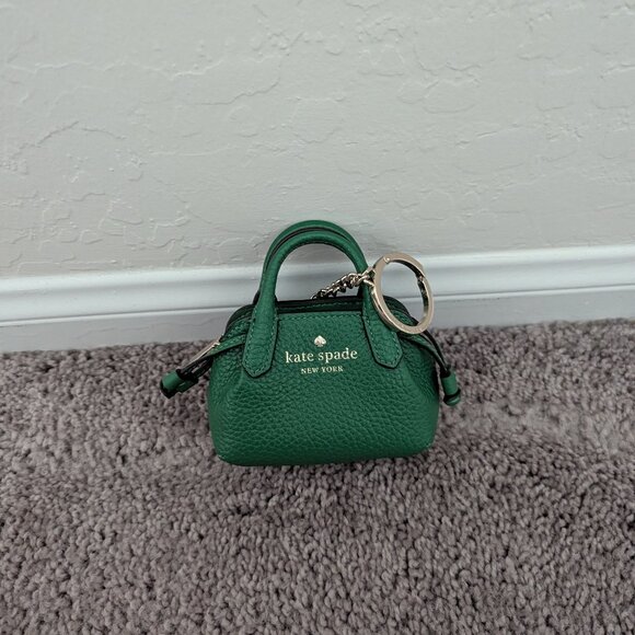 Kate Spade Micro Dumpling Bag Charm in Green Bean - Picture 1 of 7